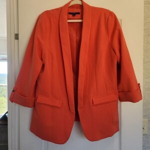 Apt. 9 Women's Vibrant Coral Blazer Size XL Euc